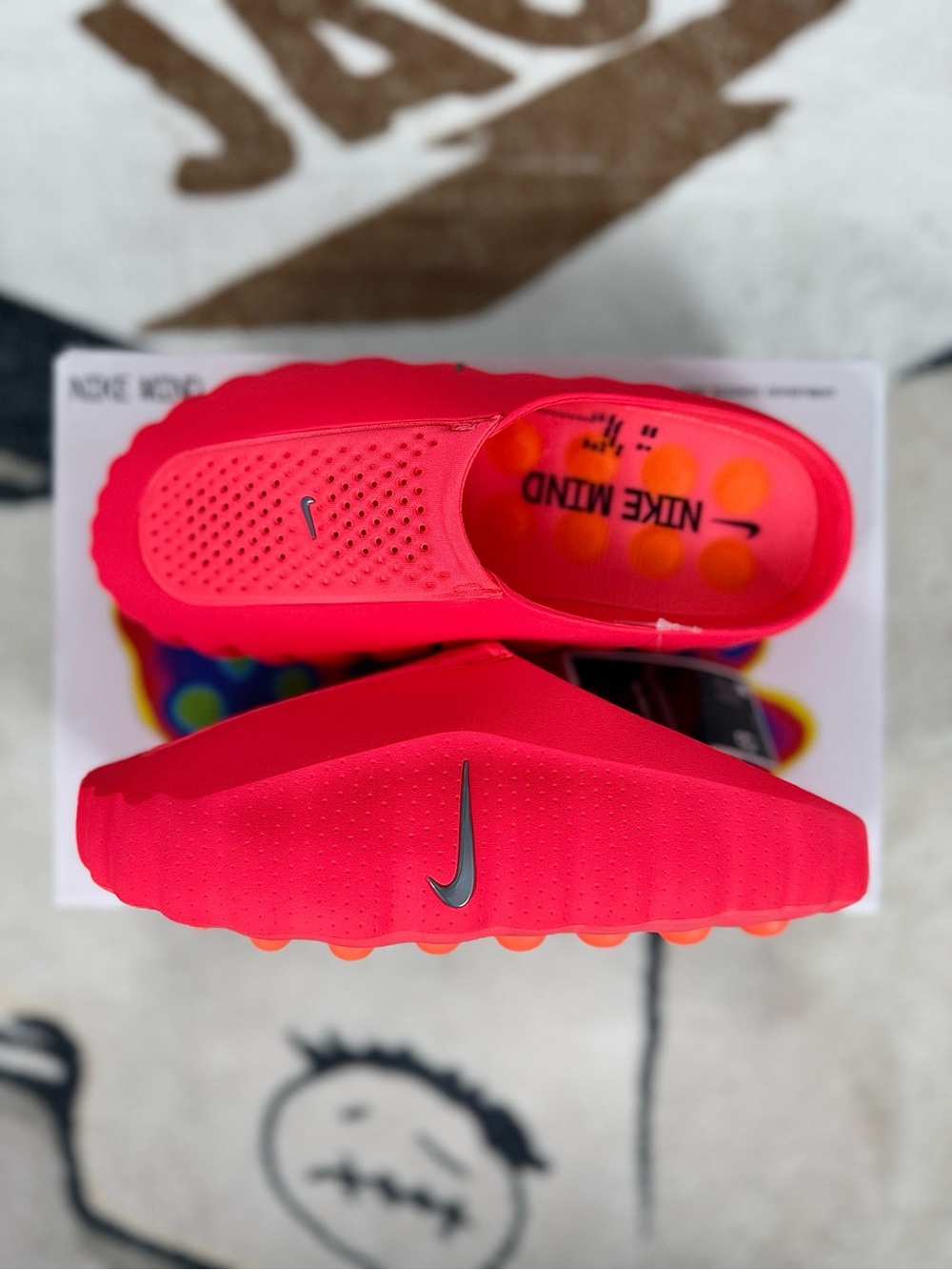Nike Kids Hot Pink Slip-On Cushioned Sandals